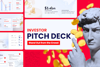 make a modern investor pitch deck PPT presentation