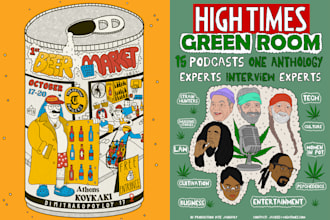 create illustrated flyers and posters