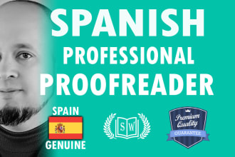 edit any spanish document or web, spanish proofreading and editing