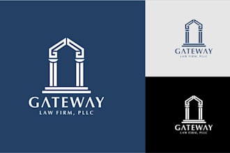 create a professional attorney and legal logo for  law firm