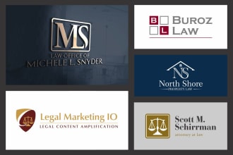 do professional logo design for law and legal services