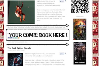 put the cover of your comic book on the sidebar of Geekpropaganda and link to your website for 30 days