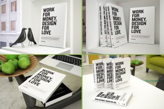 create amazing 3d book cover mockups in 10 different styles