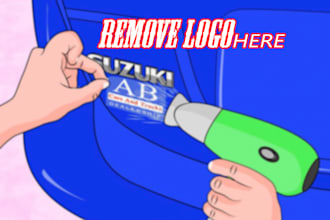 remove photo logo clearly