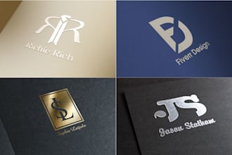 design clever initial letters, monogram logo