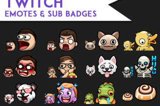 make twitch emotes and sub badges