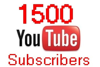 get you 1500 Youtube SUBSCRIBERS to your youtube channel in less then 24 hours