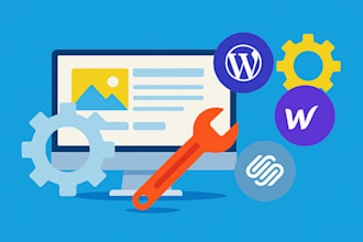 fix any squarespace, webflow and wordpress issues