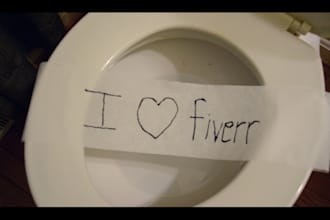 make a personalized message emerge from my toilet