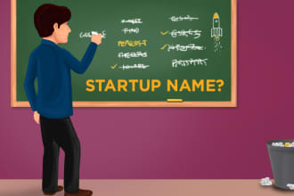 create 5 names for product, brands, websites