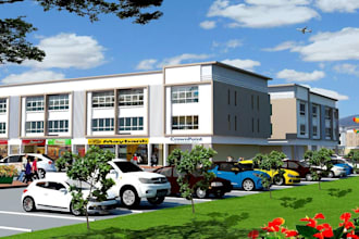 draw very simple 3D BUILDING model