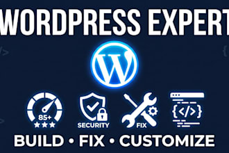 build and customize your wordpress website