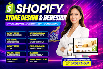 shopify store design and redesign shopify website design shopify dropshipping