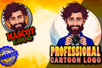 design a professional cartoon or mascot logo for you