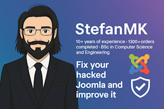 fix you hacked joomla and improve it