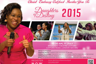 design unique church flyer, poster or brochure