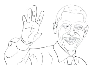 making line art from your photo in vector format