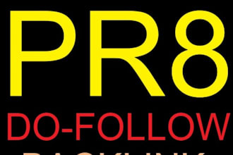 give you a PR8 dofollow sitewide backlink on an ACTUAL PR8 page ref ad8