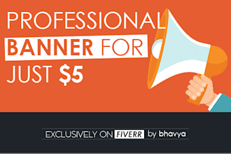 design a website banner or header