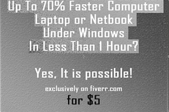 teach You How To Make Your Computer Laptop Netbook Up to Seventy Percent Faster