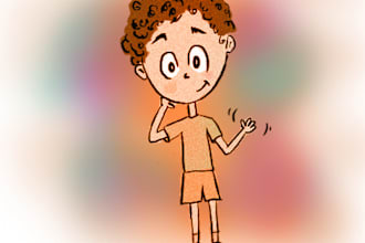draw and color kids book illustrations