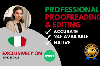 proofread and improve your italian writing