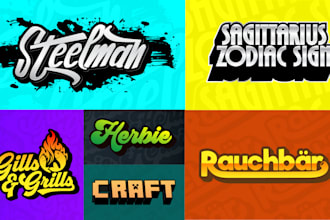design custom typography, lettering, hand drawn text font logo