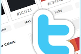 create an awesome Twitter background for your page