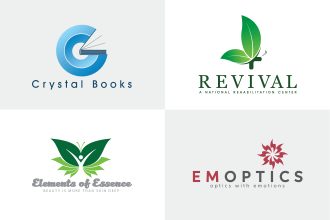design 2 modern versatile logo concepts with source file