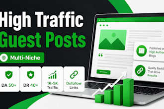 publish multi niche guest posts on high traffic blogs