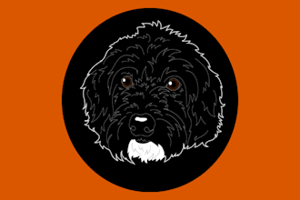 draw your pet in a fun colorful style