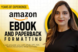 expertly format your book as an ebook and paperback and publish on amazon