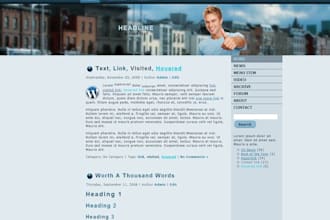 code a custom WordPress template that guaranteed to be unique and w3c valid