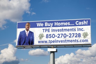 create billboards, signboards, or signage design in 24 hours