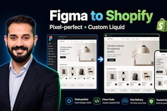 convert figma to shopify website with custom liquid development