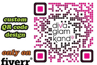 create 1 Custom QR code for one website url or business contact with logo
