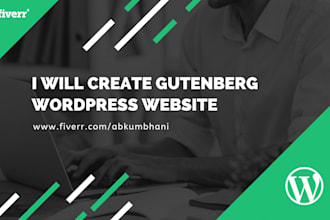 create gutenberg wordpress website