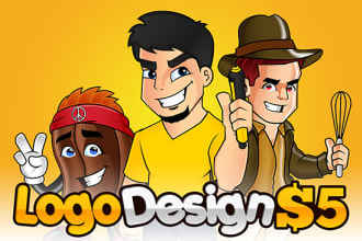 design professional cartoon retro logo
