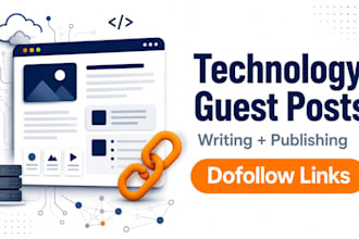 write and publish technology blog guest post with SEO backlink services