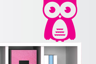 send you 2 cute owls of vinyl for laptop, car or anything