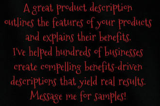 create you three 166 word product descriptions
