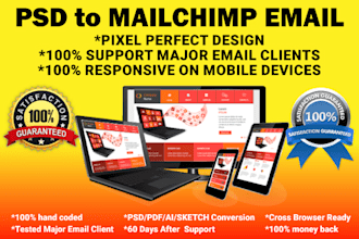 covert psd to mailchimp email templates
