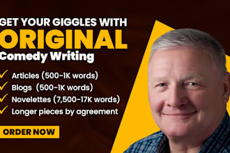 add comedy to any piece of writing