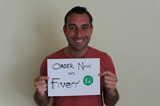 take a 2 UNIQUE photos of me holding your Fan Sign