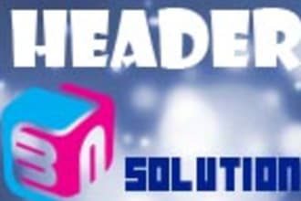 create a header for your website or blog