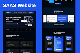 design saas website UI UX and landing page in figma