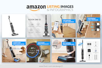 design amazon listing images and infographics