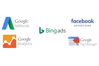 setup tracking for google analytics GTM facebook and adwords
