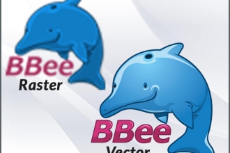 convert, recreate,redraw logo to vector format