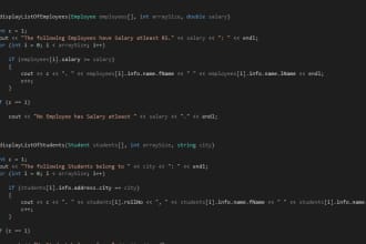 create cpp and c sharp programs